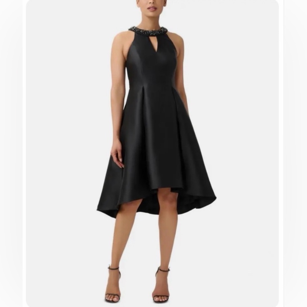Adrianna Papell Black High Low Dress